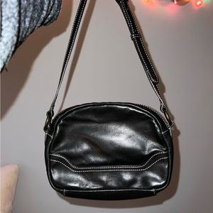 FRYE crossbody handbag, black leather